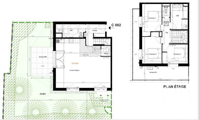 Appartement Duplex à vendre - 5 pièces - 105.75 m2 - GRADIGNAN - 33 - AQUITAINE - Century 21 Les Graves